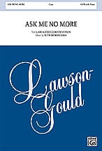 Ask Me No More SATB choral sheet music cover